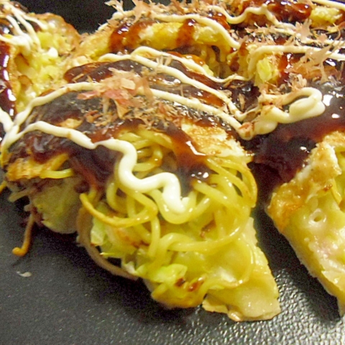 焼きそば入りお好み焼き レシピ 作り方 By ミスチバス 楽天レシピ